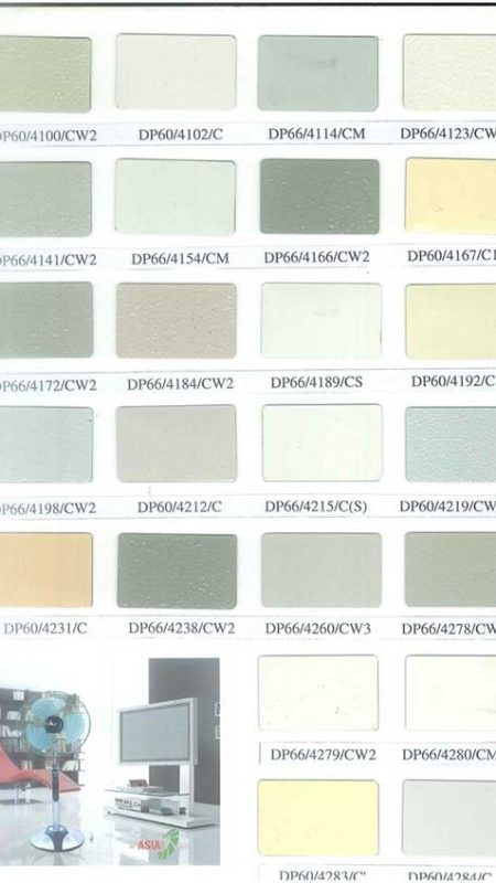 Bảng màu sơn tĩnh điện Đại Phú