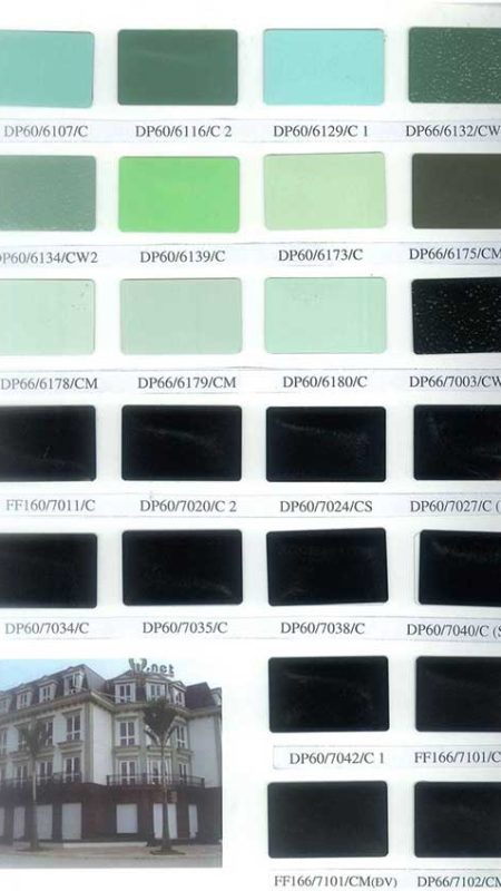 Bảng màu sơn tĩnh điện Đại Phú