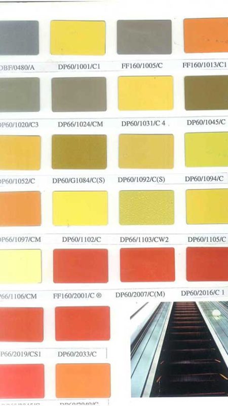 Bảng màu sơn tĩnh điện Đại Phú